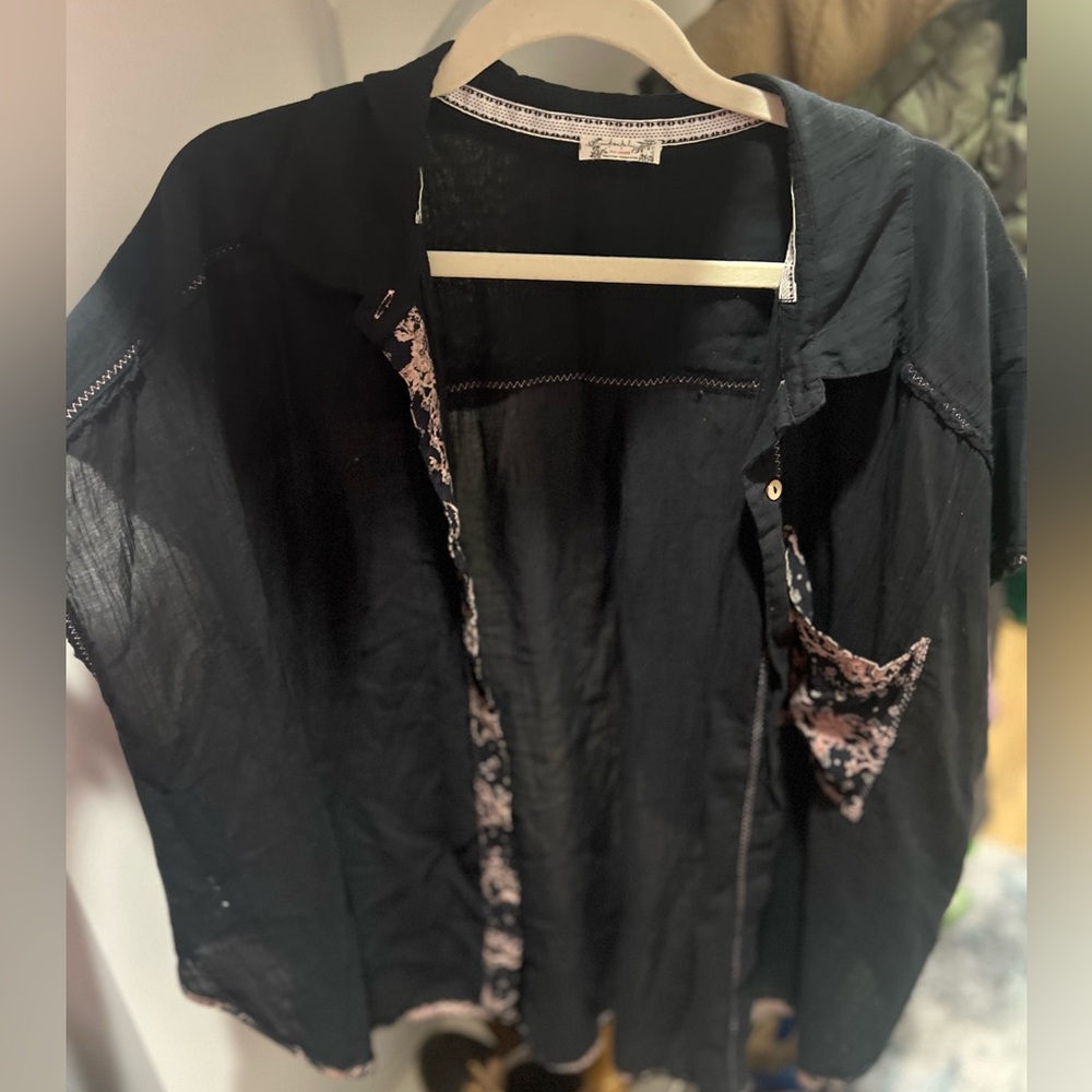 Intimately free people gauze lounge top